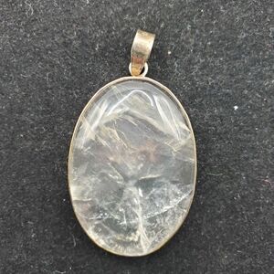 Quartz and Sterling Silver Pendant